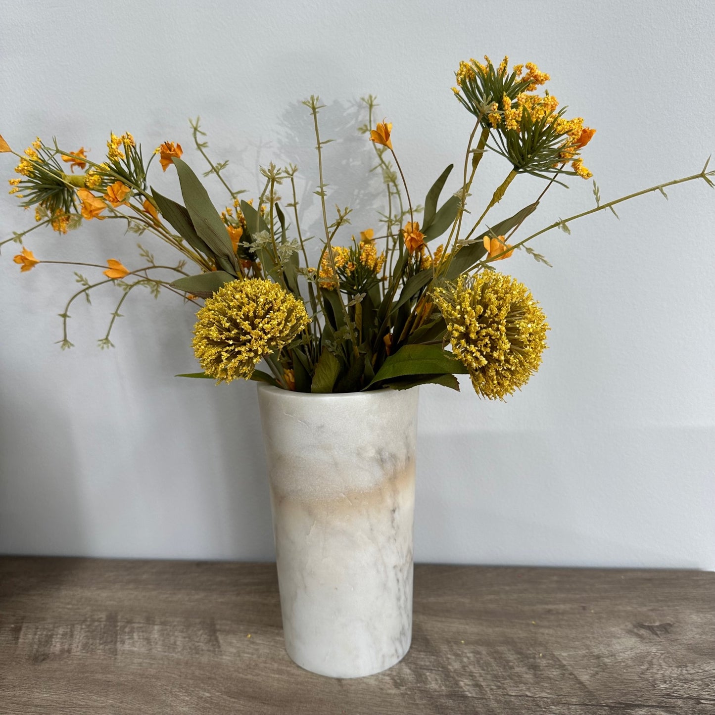 Marble Vase 7"H