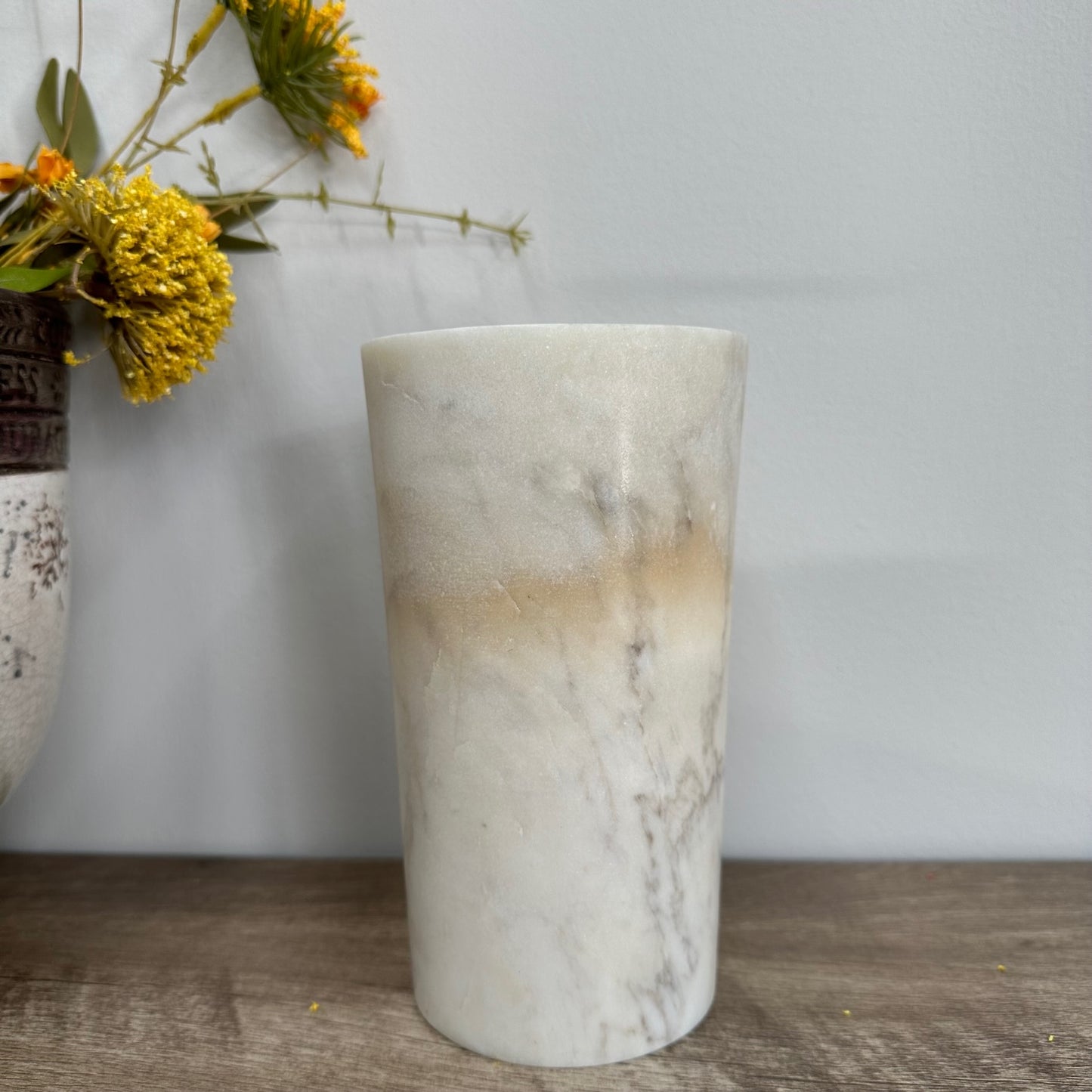 Marble Vase 7"H