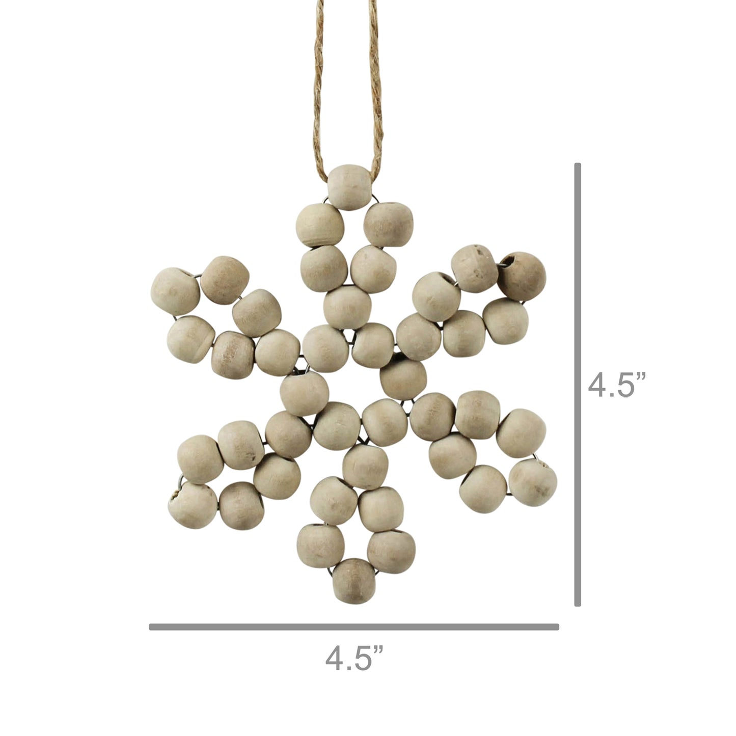 Wood Bead Snowflake