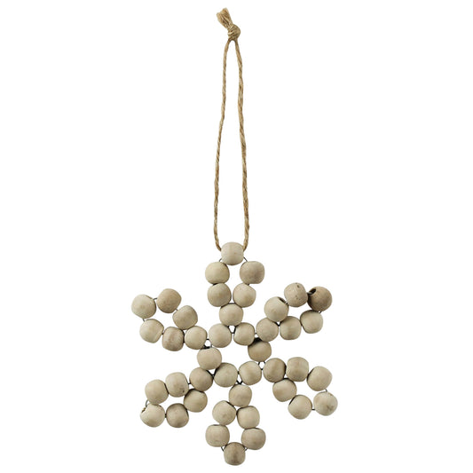 Wood Bead Snowflake